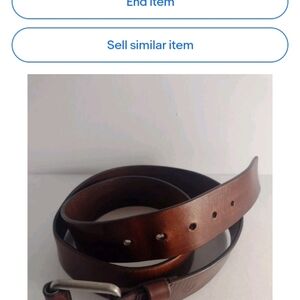 Esprit Men's Cow Leather Brown Belt Size 40
